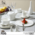 china supplier all types hotel restaurant ceramic dinner service tableware white design ceramic porcelain dinner set